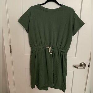 Green Short Sleeve Dress Large NEW